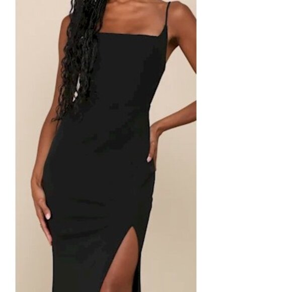 Simply Remarkable Black Sleeveless Bustier Mermaid Maxi Dress Size Medium NWOT - Picture 4 of 5